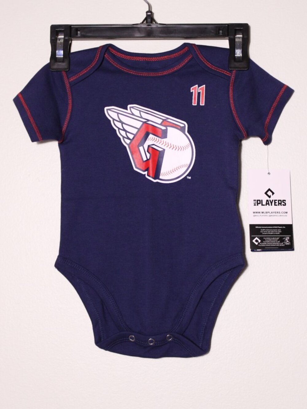 Team Athletics Cleveland Guardians Ramirez #11 Baby 3-6 Month One Piece